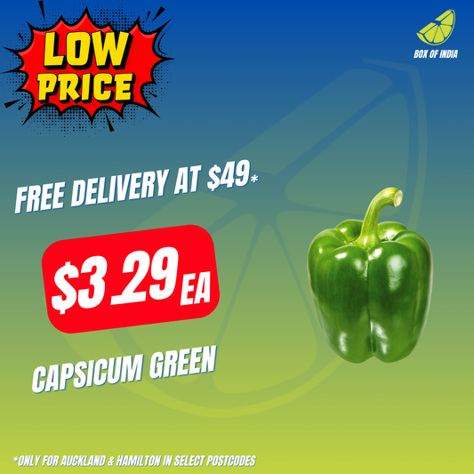 Capsicum Green Each (Product of New Zealand)