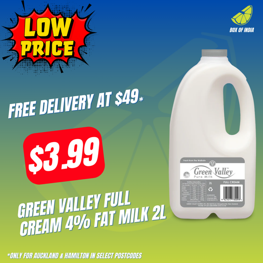 Green Valley Full Cream 4% Fat Milk 2L