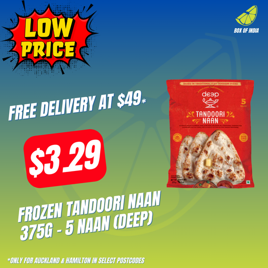 Frozen Tandoori Naan 375g - 5 Naan (Deep)