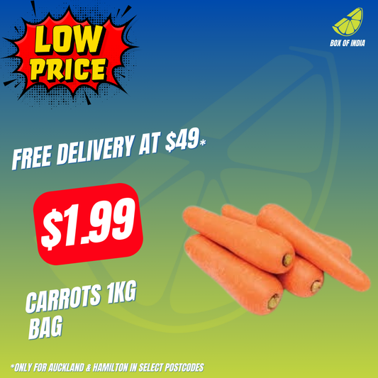 Carrots Bag 1KG (Product of NZ)