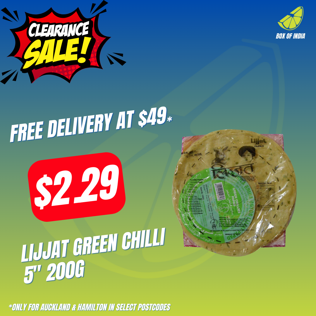 Lijjat Green Chilli 5" 200g