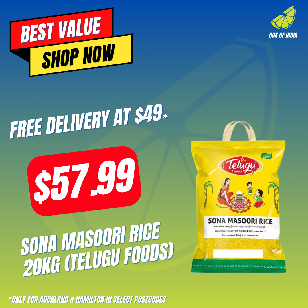 Sona Masoori Rice 20Kg (Telugu Foods)