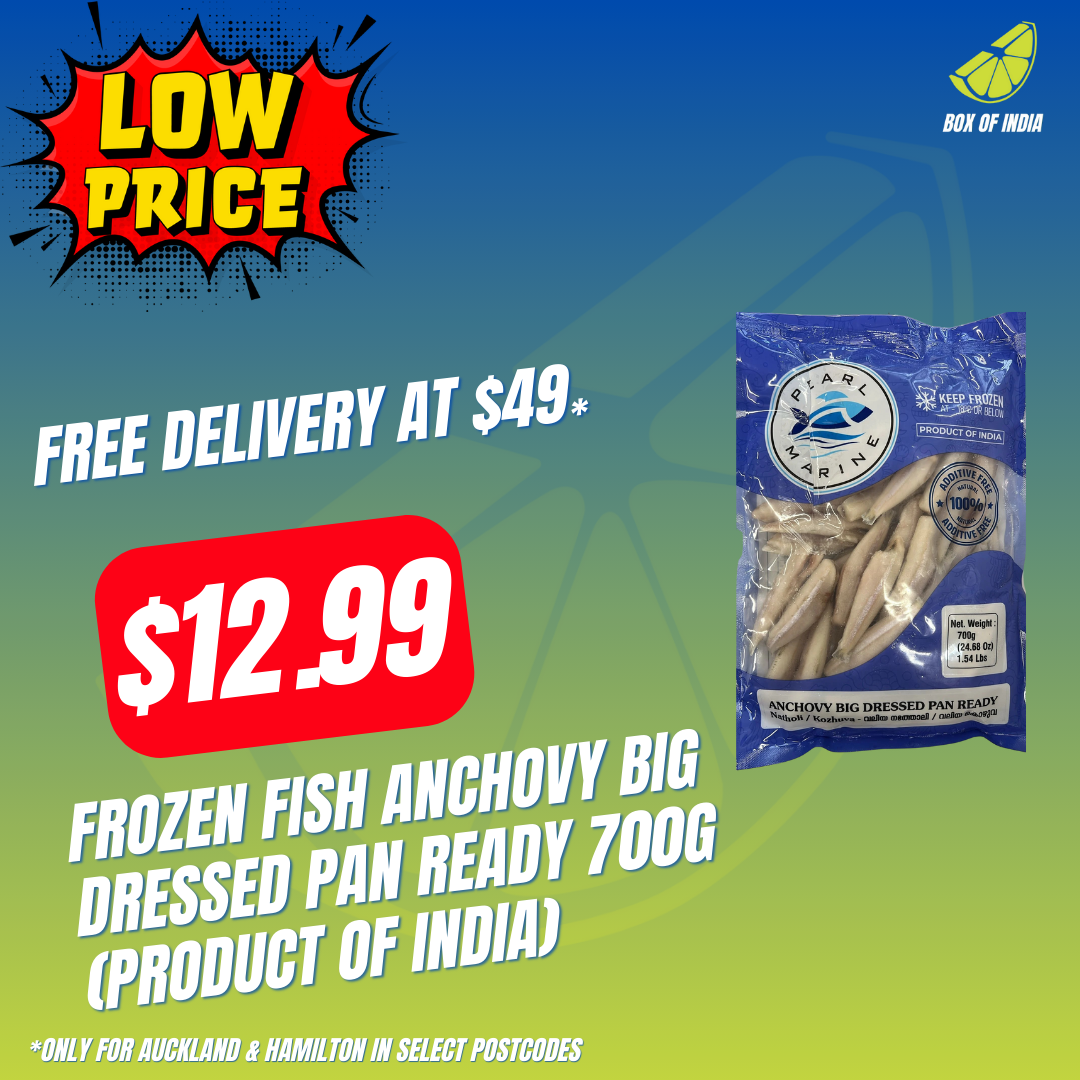 Frozen Fish Anchovy Big Dressed Pan Ready 700g (Product of India)