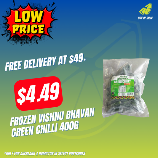 Frozen Vishnu Bhavan Green Chilli 400g