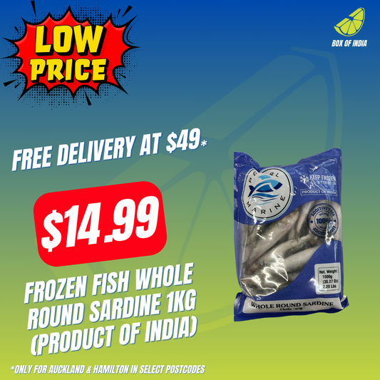 Frozen Fish Whole Round Sardine 1Kg (Product of India)