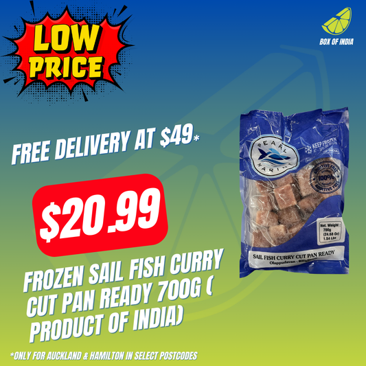 Frozen Sail Fish Curry Cut Pan Ready 700g ( Product of India)