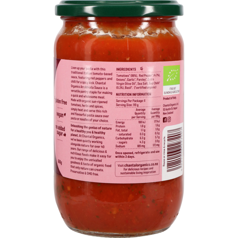Arrabbiatta Pasta Sauce 660g