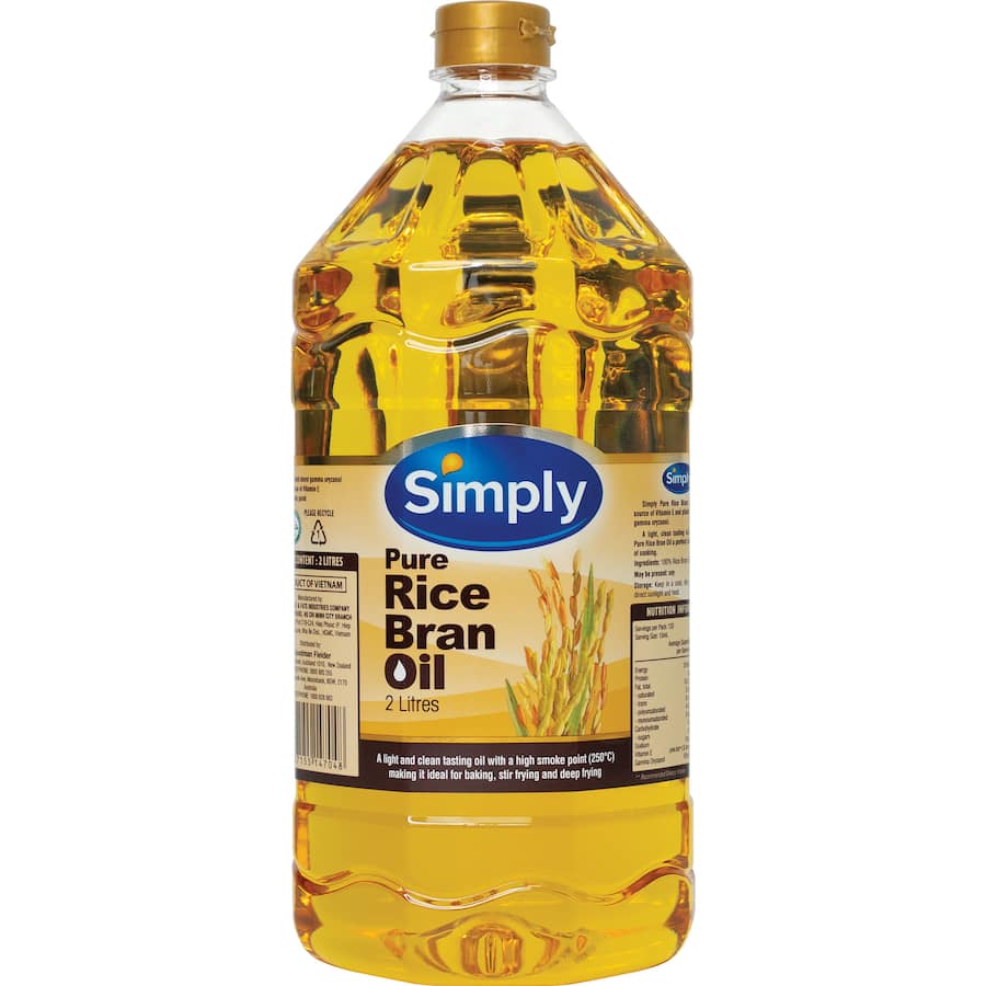 Simply Rice Bran Oil 2L
