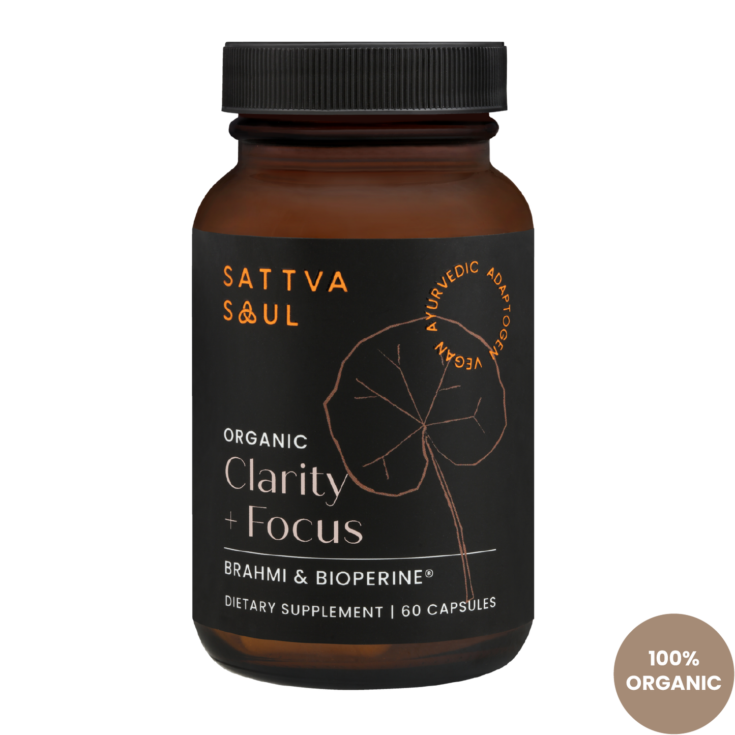 Organic Brahmi and Bioperine Capsules (60 Capsules)