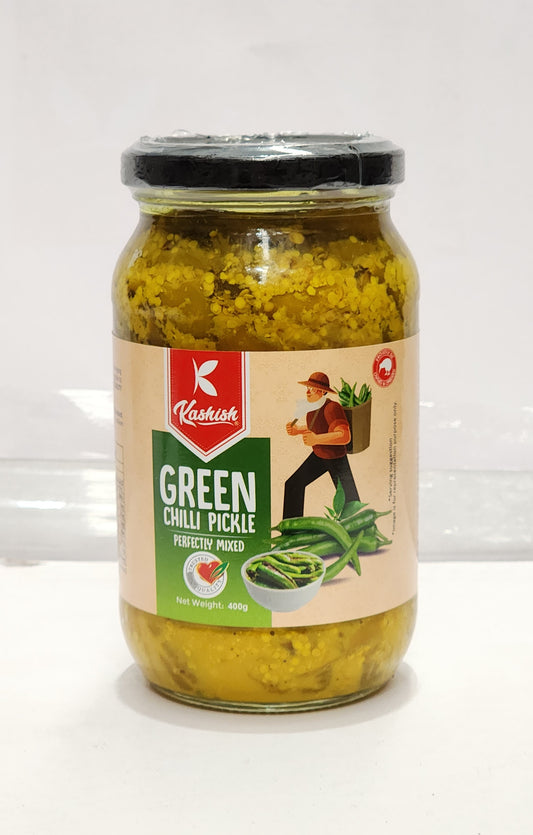 Kashish Green Chilli Pickle 400g