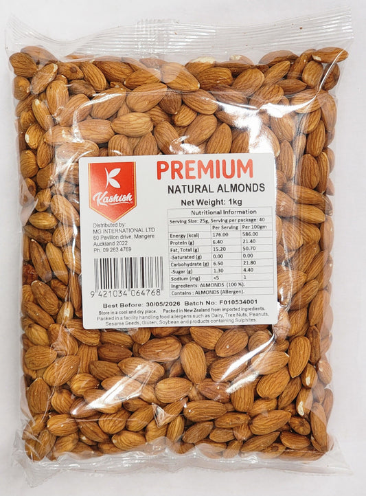 Kashish Almonds 1kg ( Only 1 allowed per person)