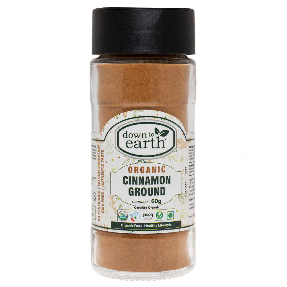 Organic Cinnamon Ground 60g (Down To Earth)