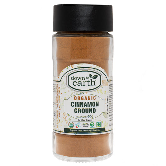 Organic Cinnamon Ground 60g (Down To Earth)