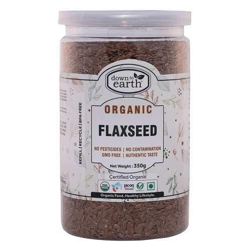 Organic Flaxseed Brown 350g (Down To Earth)