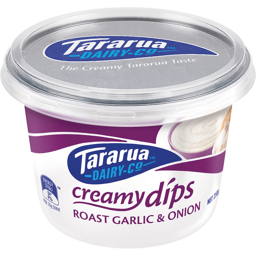 Tararua Dip Roast Garlic & Onion 250g