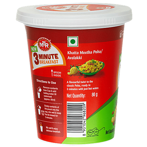 Mtr Instant Poha Khatta Meetha Cup 80g