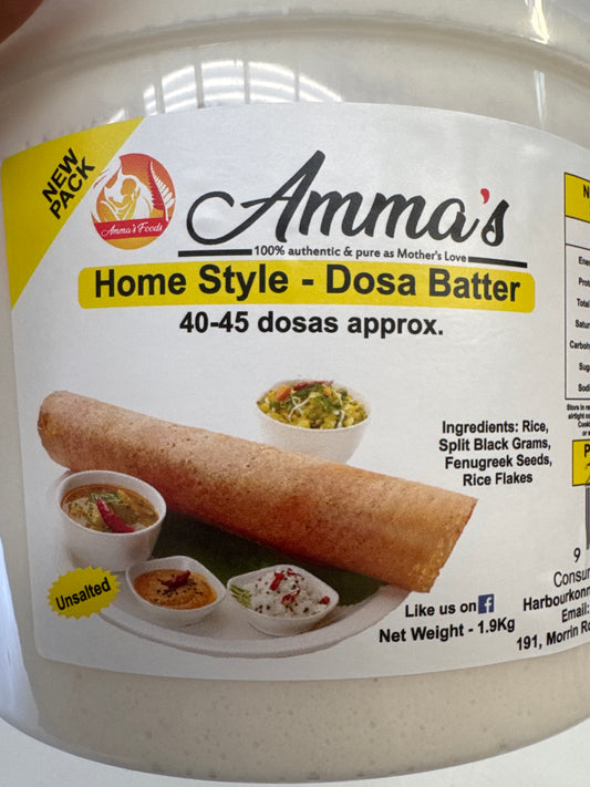 Amma's Home Style Dosa Batter 1.90Kg