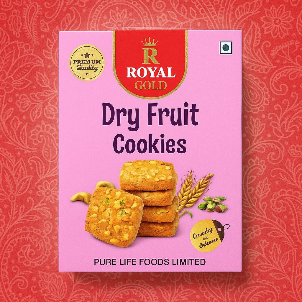 Dry Fruit Cookie 400g (Royal Gold)