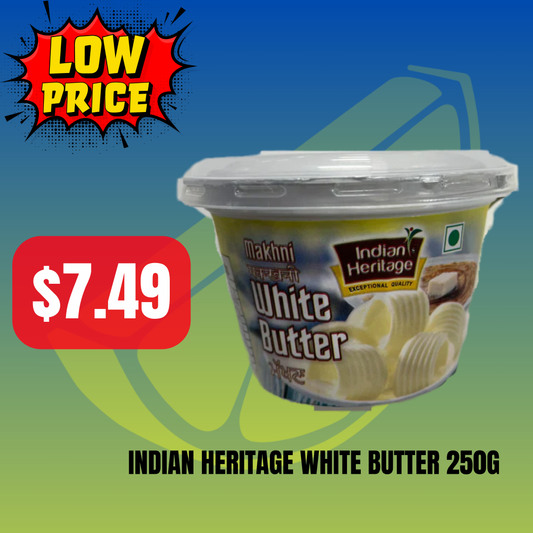 Frozen Indian Heritage White Butter 250g