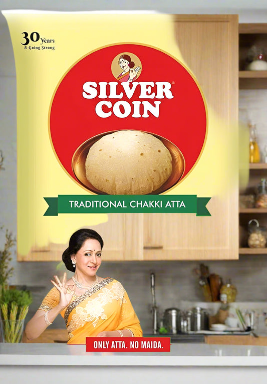 Silver Coin Chakki Atta 10kg (Limits Apply)