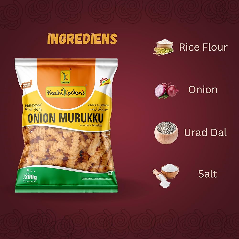 Onion Murukku 200g (Kozhikoden’s)