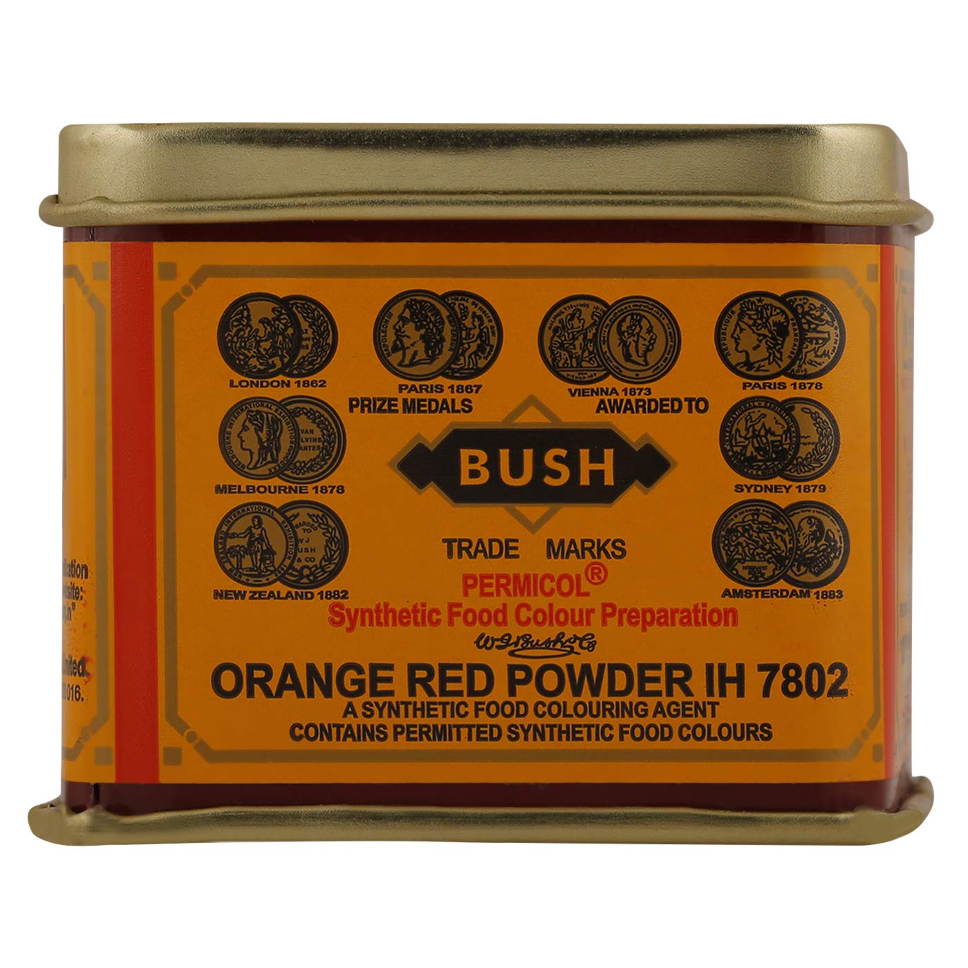Bush Orange Red Food Colour 100g