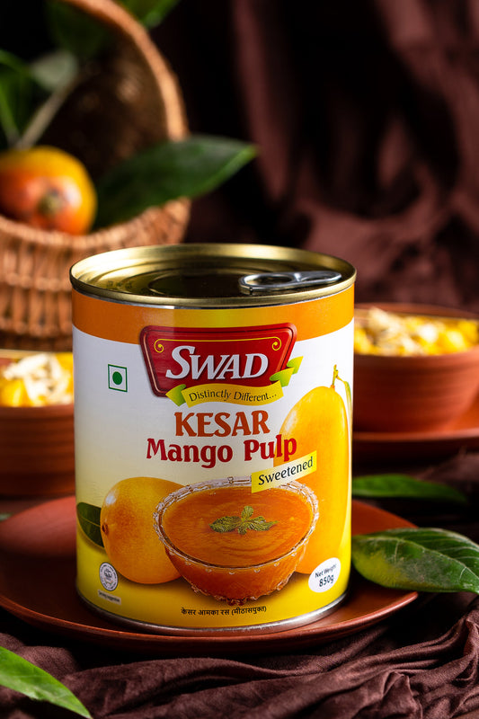 Swad Kesar Mango Pulp 850g (Sweetened)