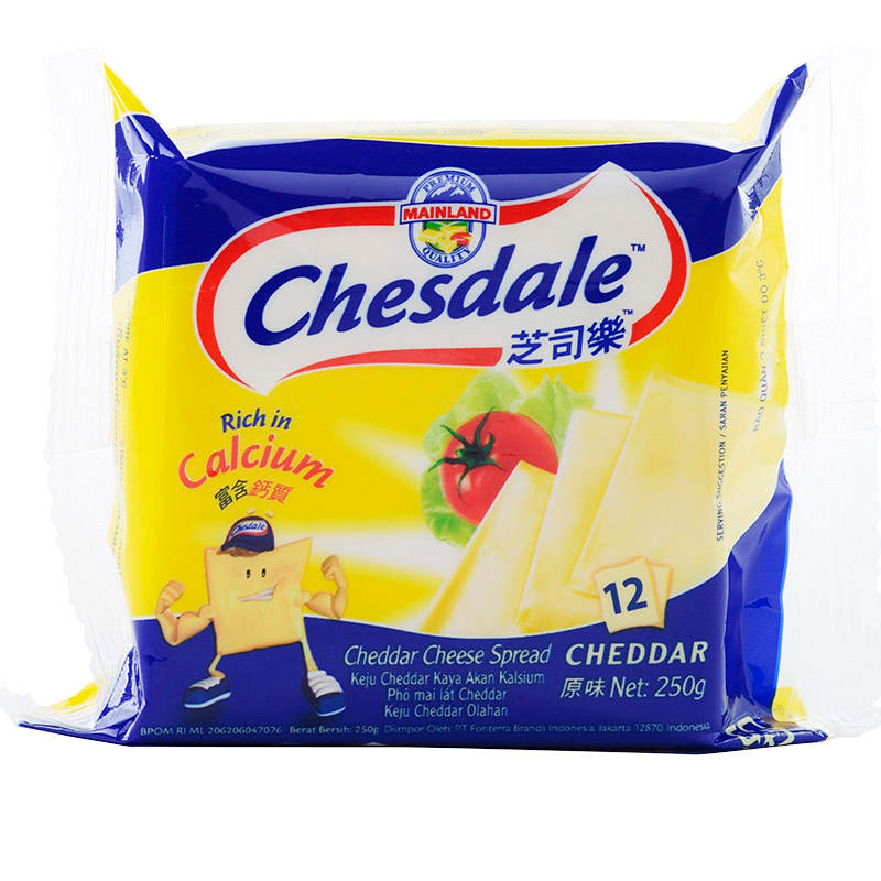 Chesdale Processed Cheese Slices Cheddar 250g
