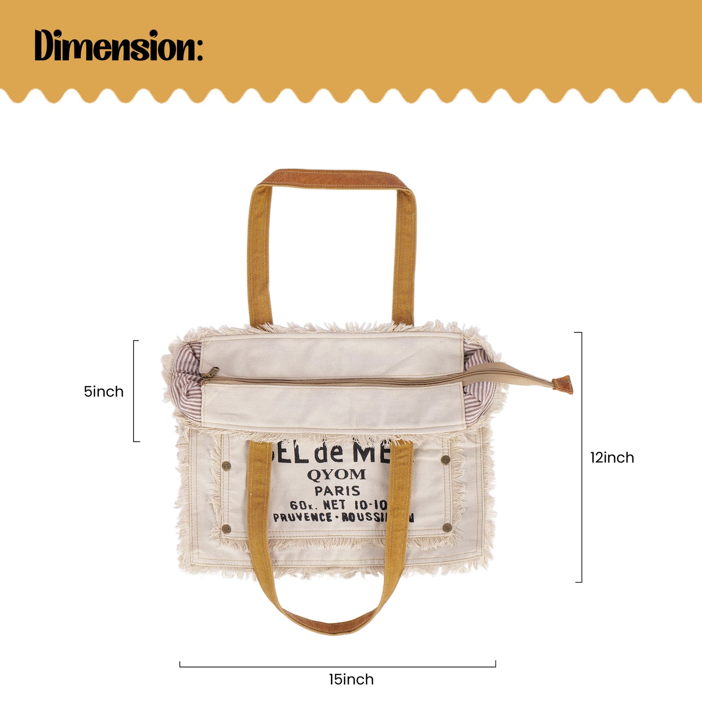 SEL de MER Qyom Paris Bag White