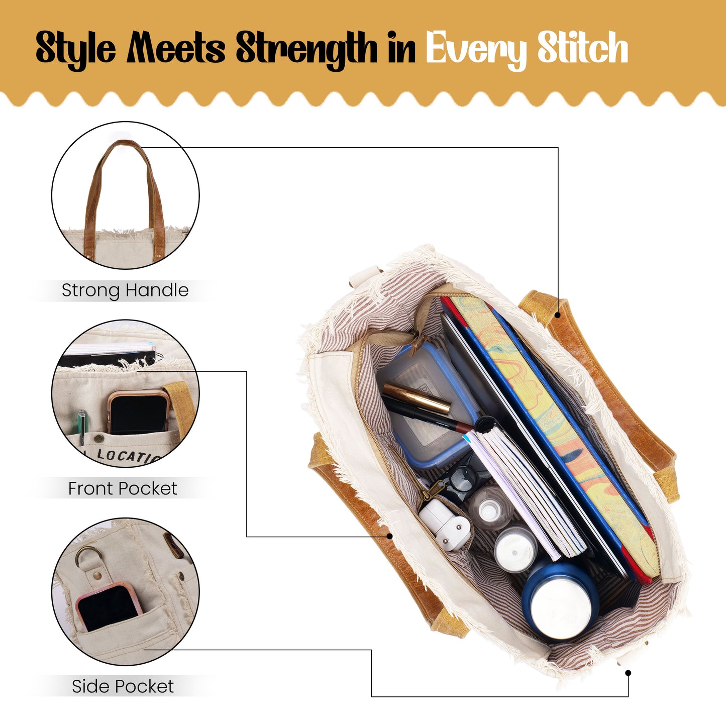 SEL de MER Qyom Paris Bag White