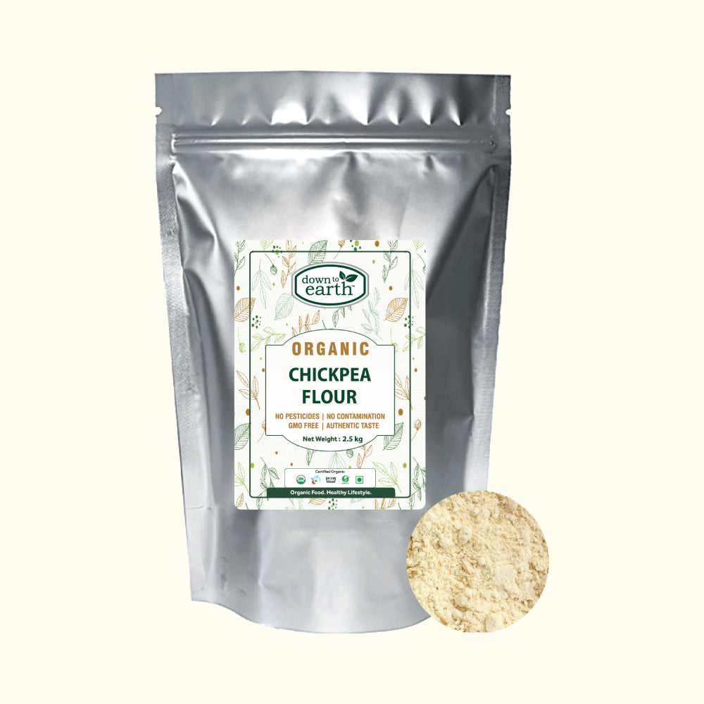 Organic Chickpea Flour 2.5kg bag (Down To Earth)