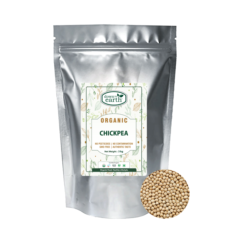 Down To Earth Organic Chickpea 3kg bag