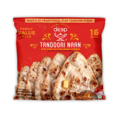 Frozen Family Pack Tandoori Naan 1.2Kg (16 Naan)