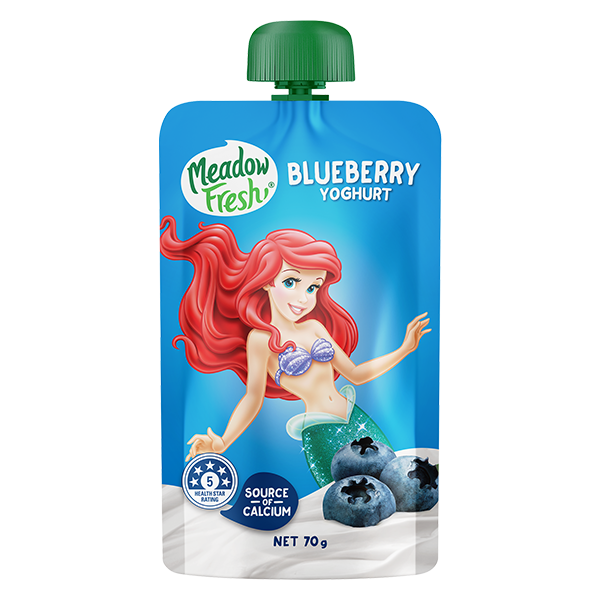 Meadow Fresh Yoghurt Blueberry Pouch 70g