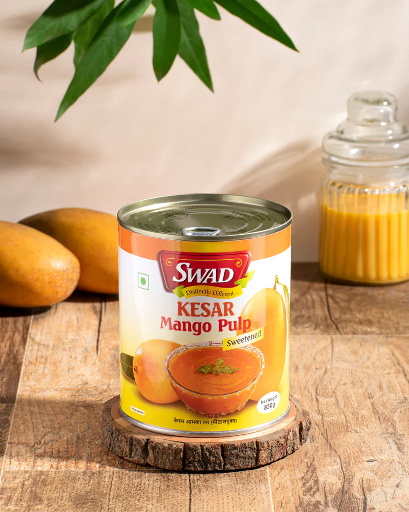 Swad Kesar Mango Pulp 850g (Sweetened)