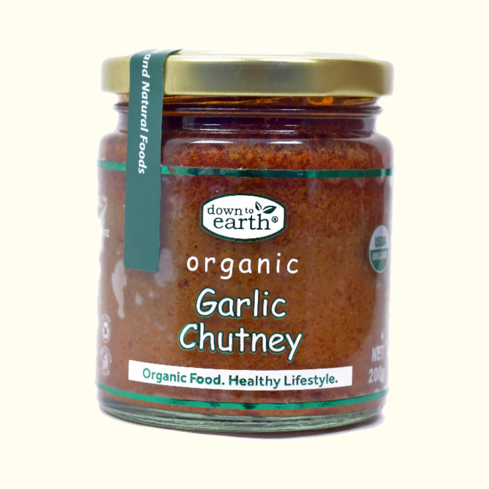 Organic Garlic Chutney 150g (Down To Earth)