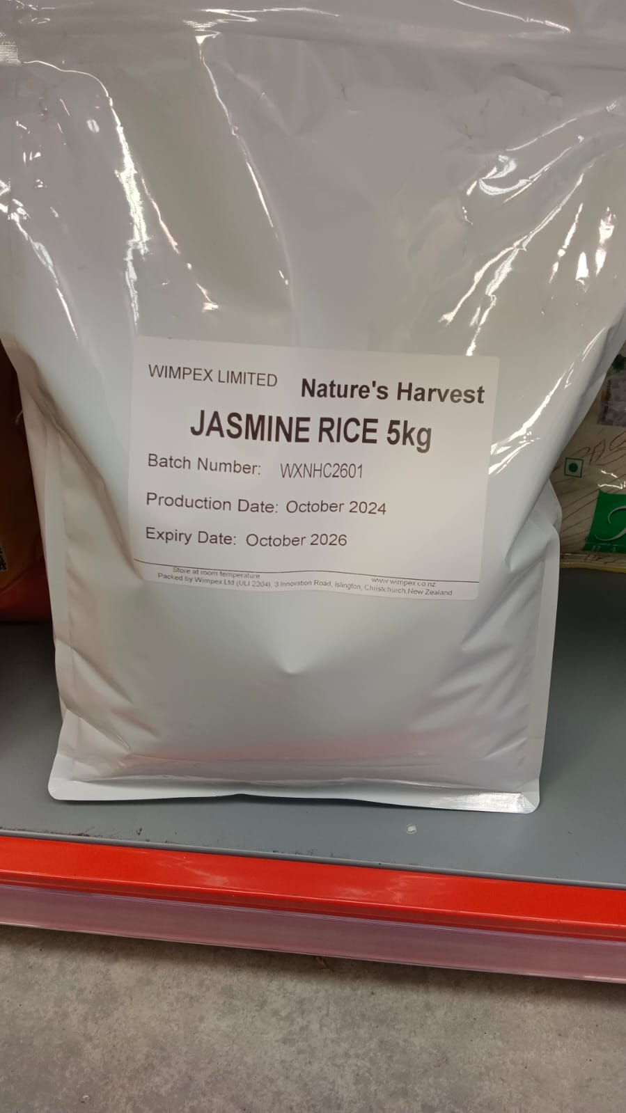 Nature Harvest Jasmine Rice 5kg
