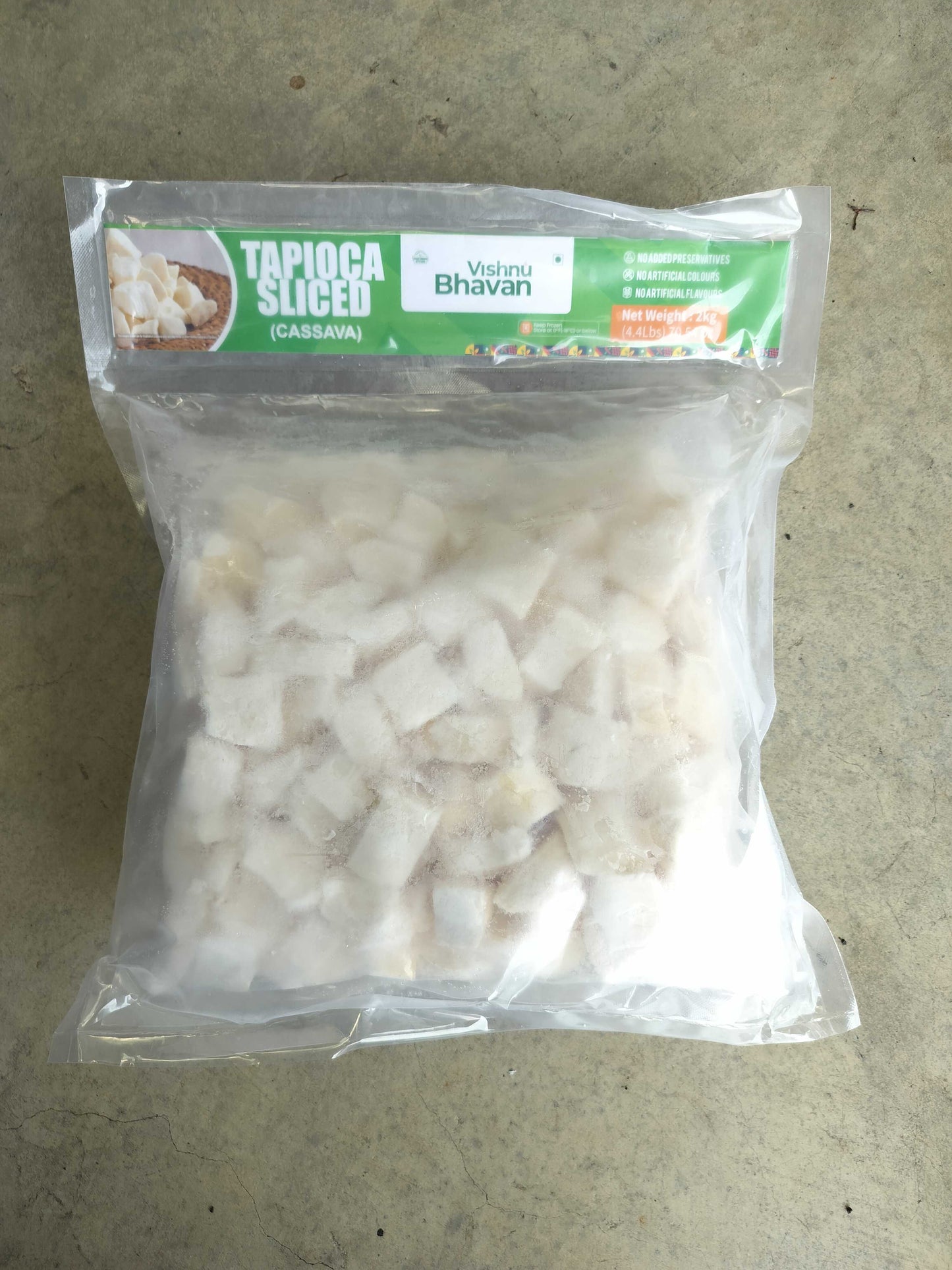 Frozen Vishnu Bhavan Tapioca Sliced 2Kg