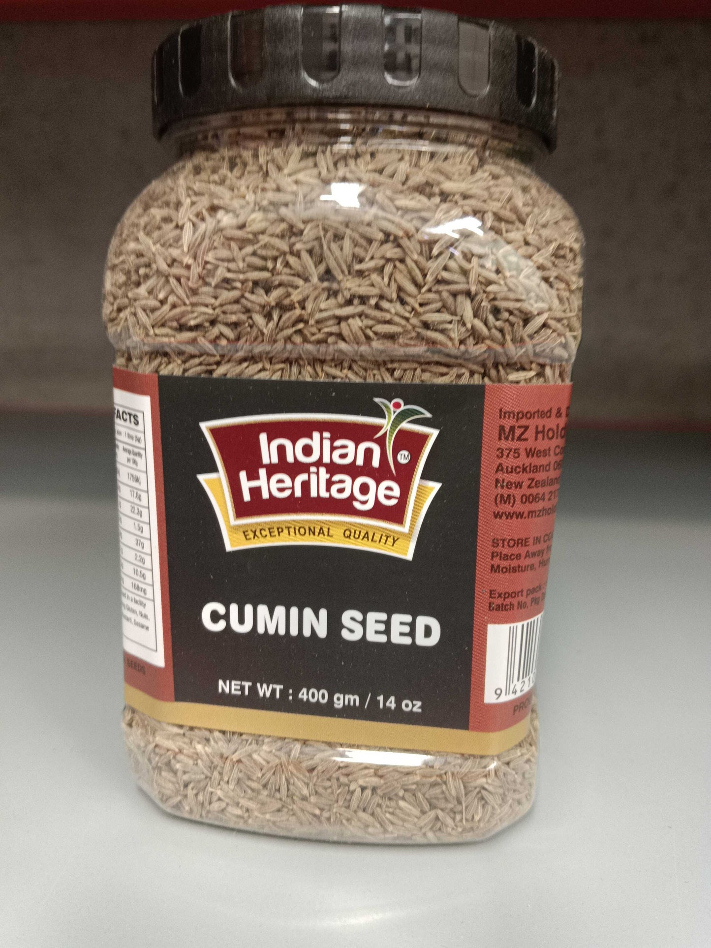 Indian Heritage Jar Cumin Seeds 400g