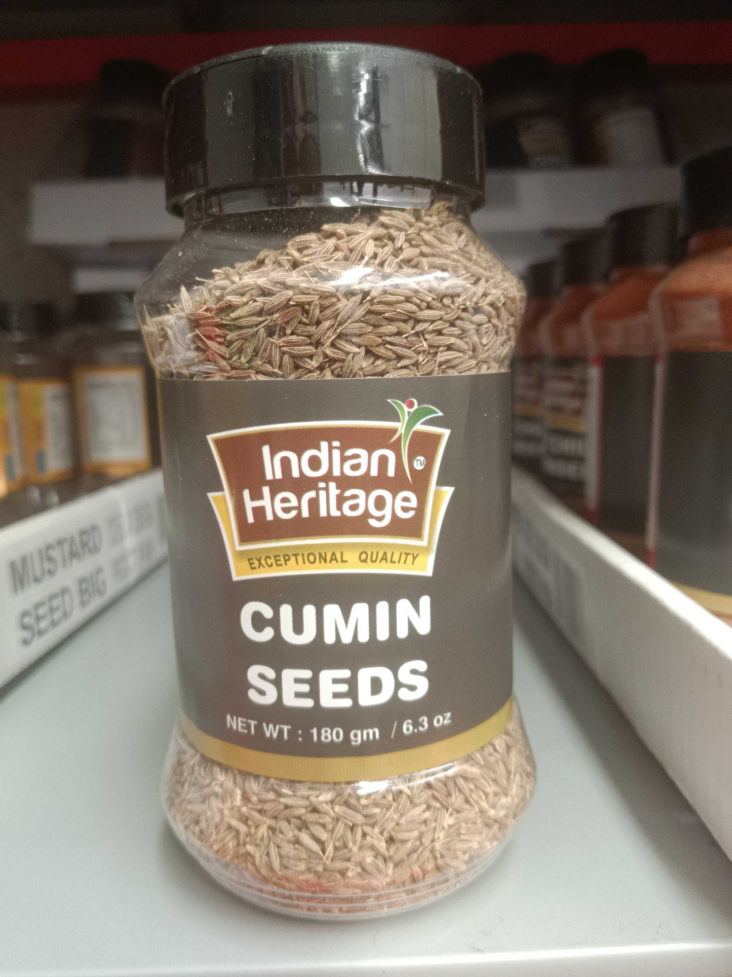 Jar Cumin Seeds 180g (Indian Heritage)