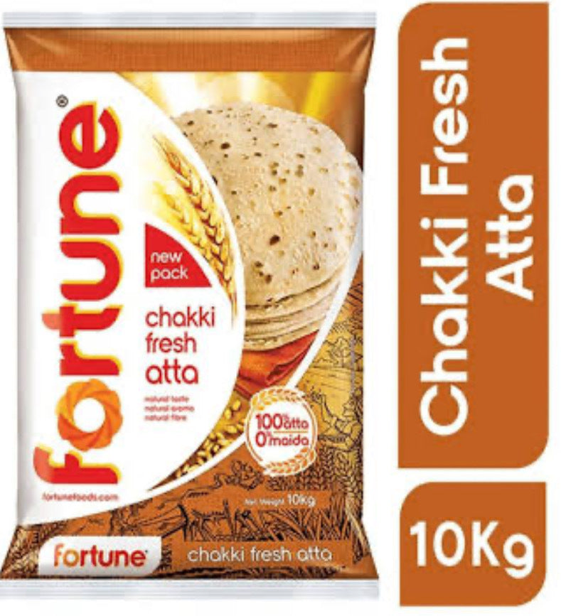 Fortune Chakki Fresh Atta 10kg (Limits Apply)