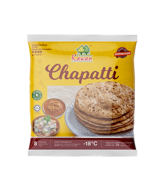 Frozen Roti Chapati 5pcs x 50g (Kawan)