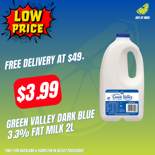 Green Valley Dark Blue 3.3% Fat Milk 2L