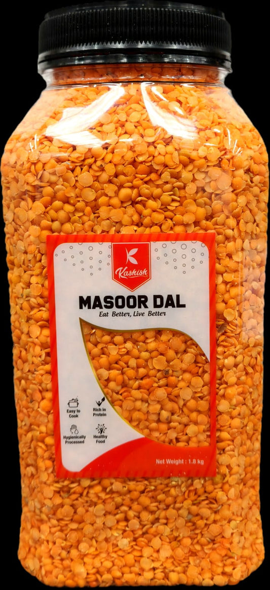 Masoor Dal 1.8kg Jar (Red Lentils) (Kashish)