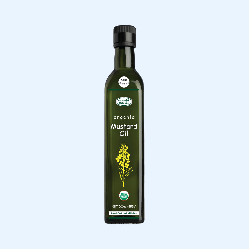 Organic Mustard Oil Cold Pressed 500ml (Down To Earth)