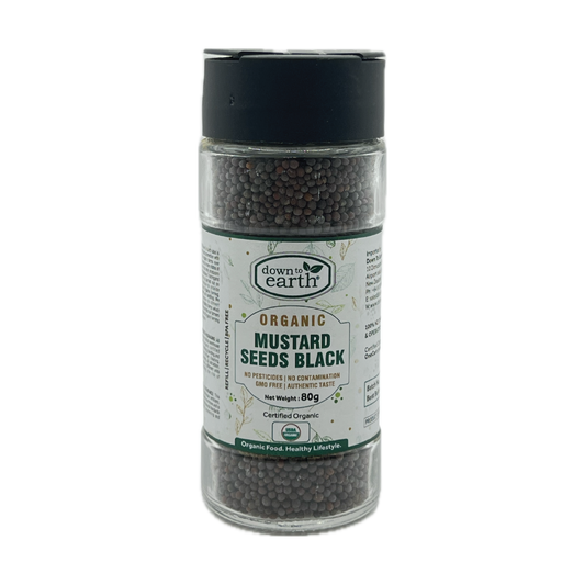 Organic Mustard Seeds Black 80g (Down To Earth)