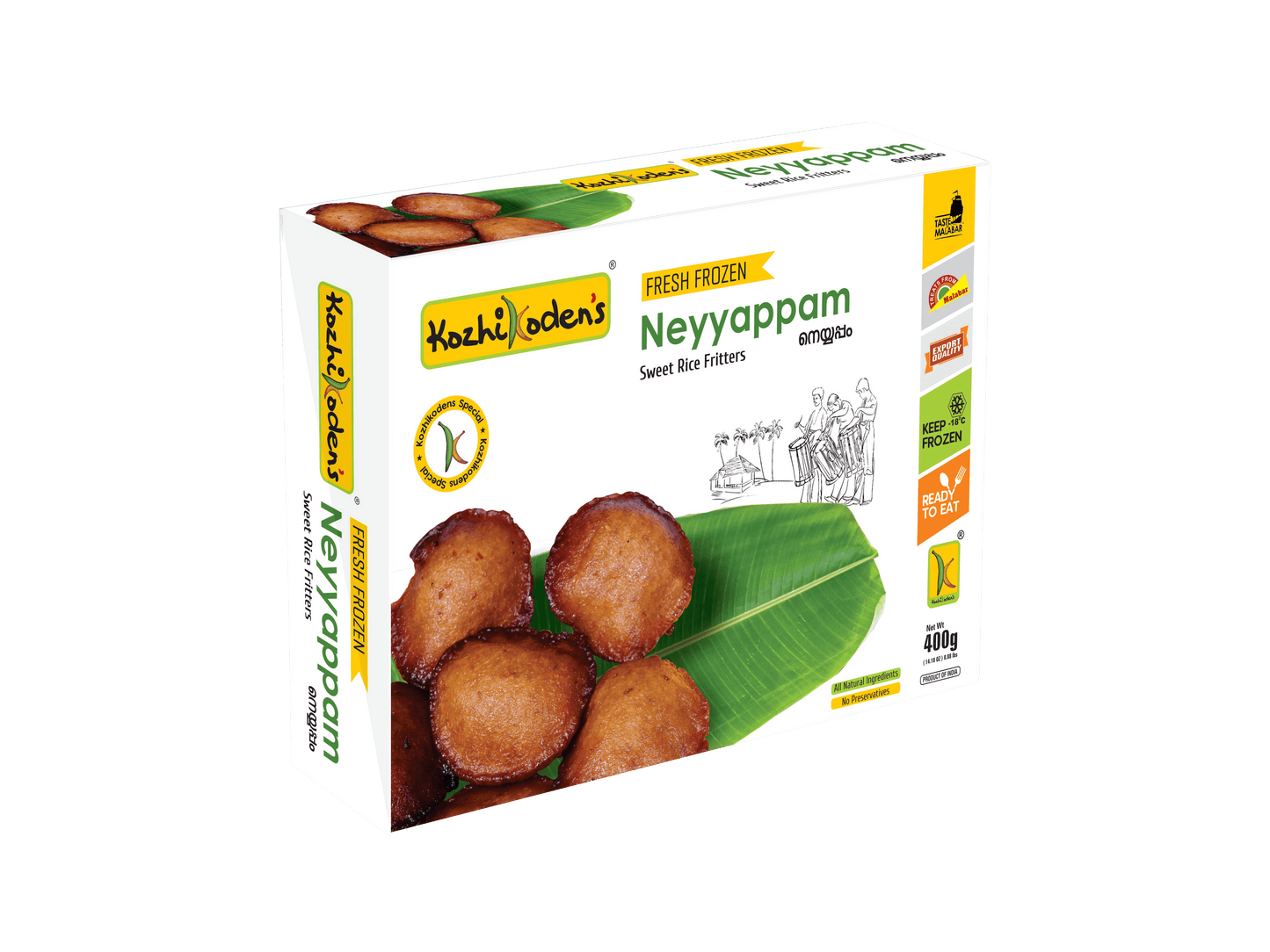 Frozen Neyyappam 400g (Kozhikoden’s)