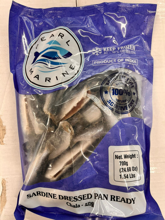 Frozen Fish Sardine Dressed Pan Ready 700g (Product of India)