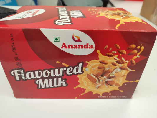 Kesar Badam Milk 180ml Pack of 6 (Ananda)