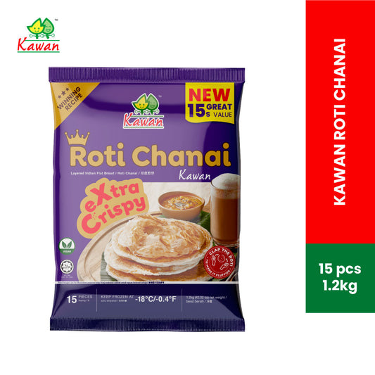 Frozen Roti Chania 15pcs x 80g (Kawan)